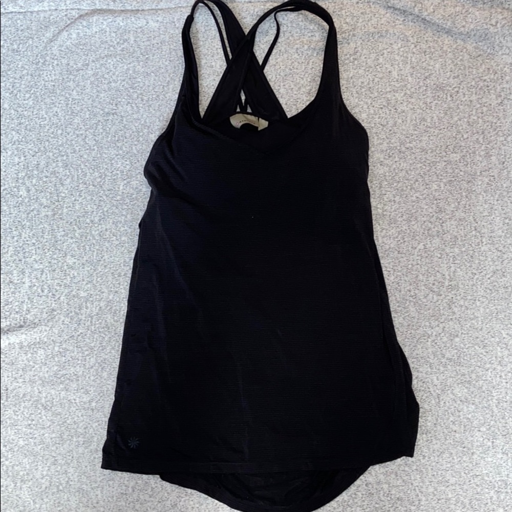 Athleta Tank w/ built in sports bra, open back, S